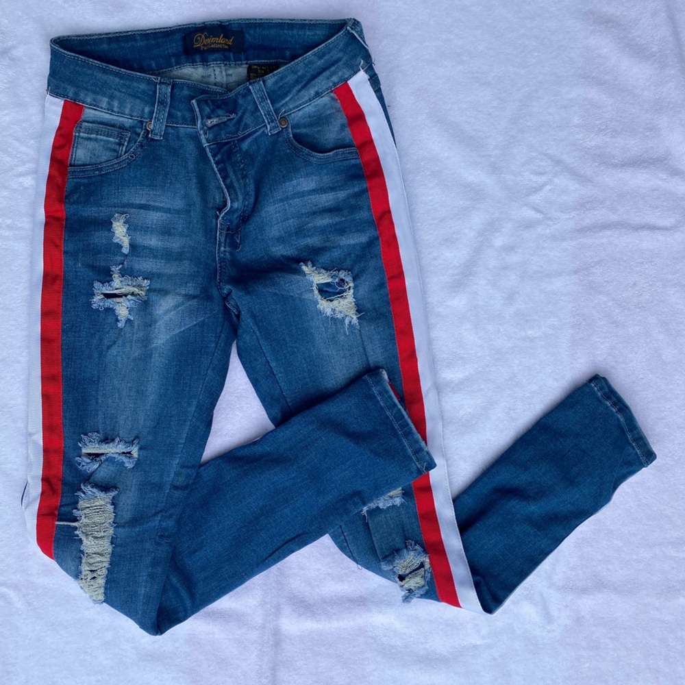 Denimland Jeans with stripes on side